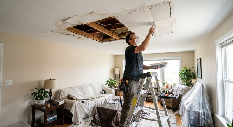 Ceiling Water Damage Repair in Kansas City, KS