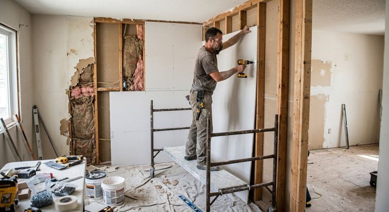 Garage Wallboard Installation in Kansas City, MO